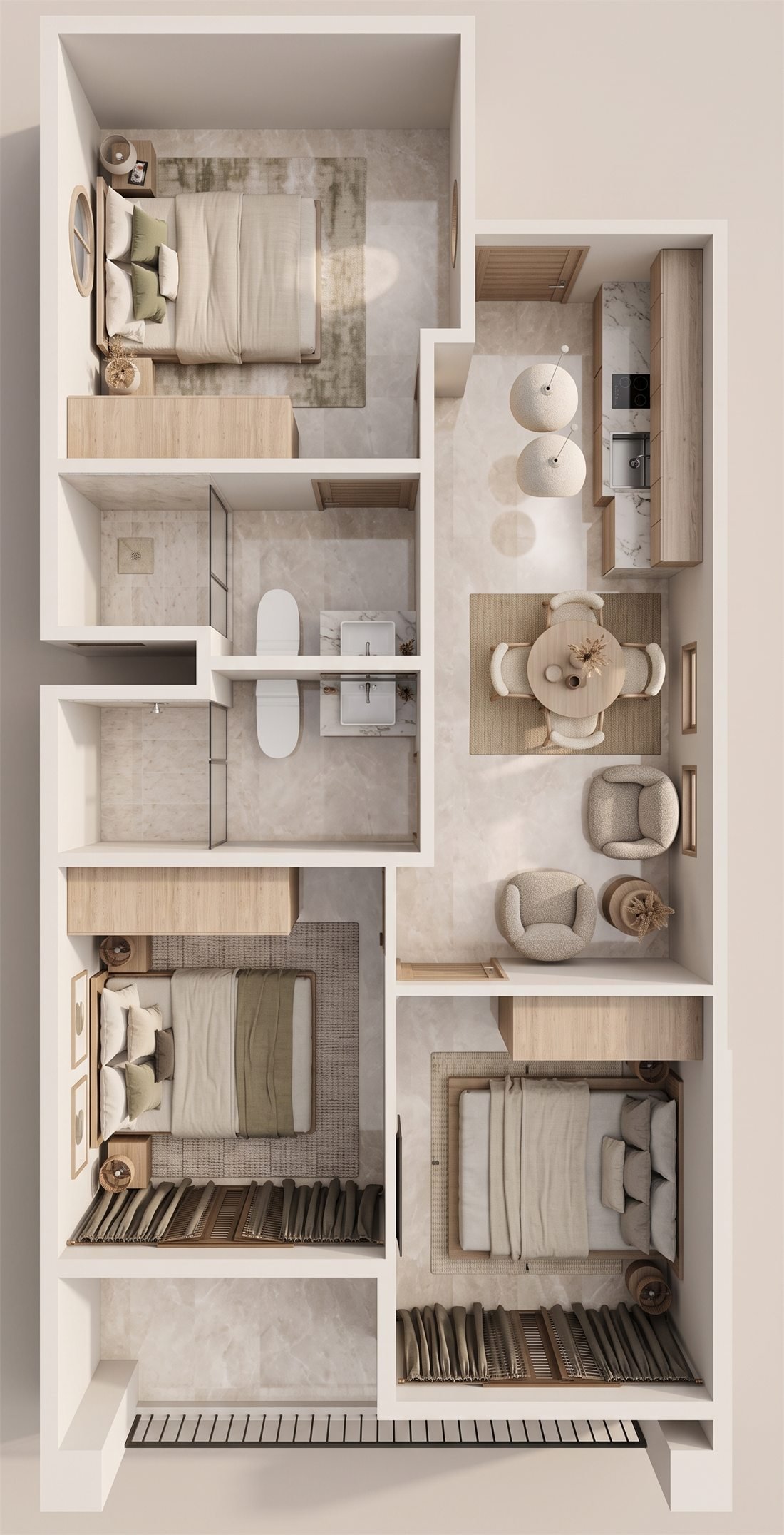 Planta arquitectónica del modelo Faro